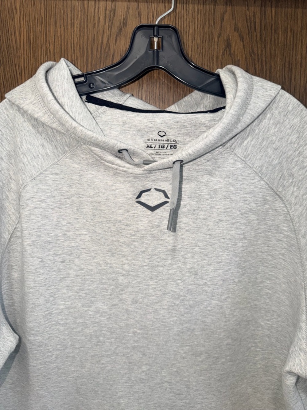 EVOSHIELD MEN'S PRO TEAM SHORT SLEEVE HOODIE GREY XL - Picture 2 of 3